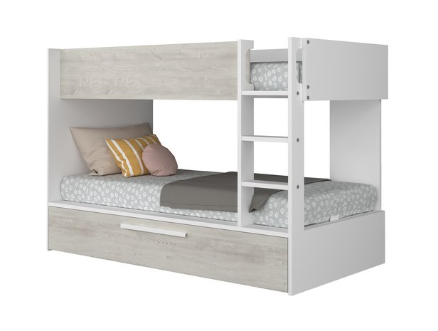 stapelbed slaaplade 90x200 wit cascina - Kinderbeddenstore