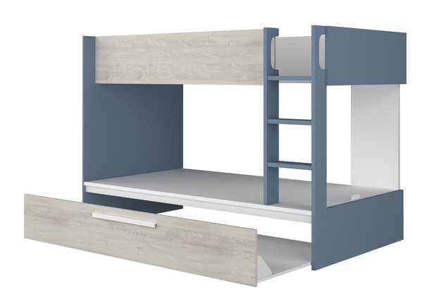 Trasman Jules stapelbed met slaaplade 90x200 smokey blue