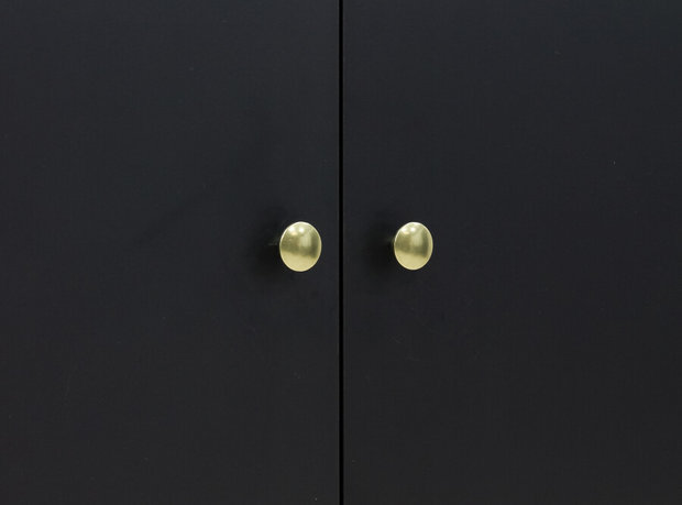 Bopita Cloë 3 deurskast zwart / goud