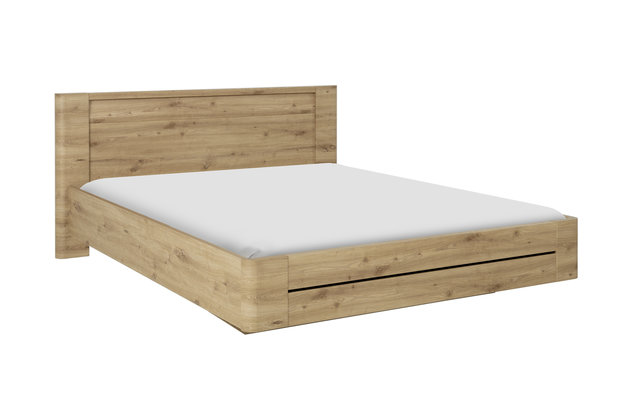 Confidence twijfelaar bed 140x200 rustiek eiken look