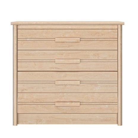 Waarnemen Keuze Het begin Montana commode 4 laden blank eiken look - Kinderbeddenstore