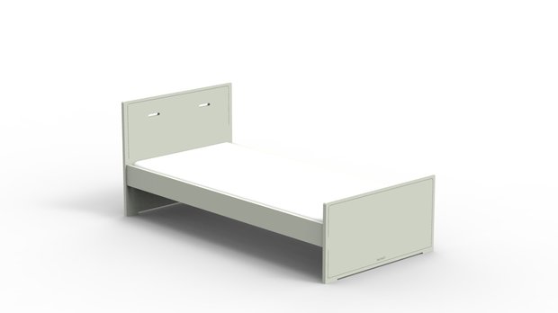 madaket bed 90x200 grijs