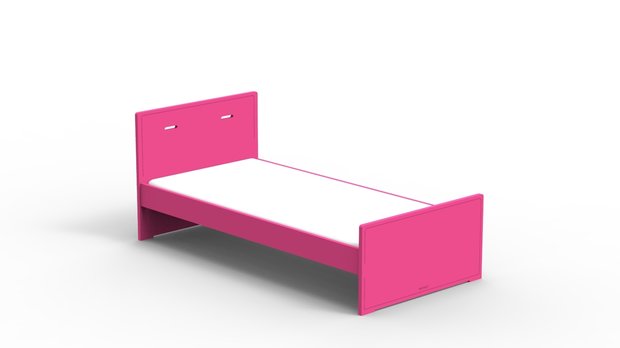 madaket bed 90x200 fuchsia roze