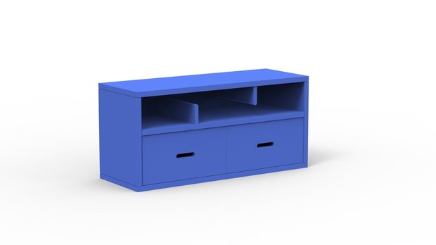 madaket wandkast met lade marseille blauw