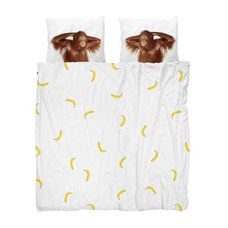 snurk dekbedovertrek banana monkey