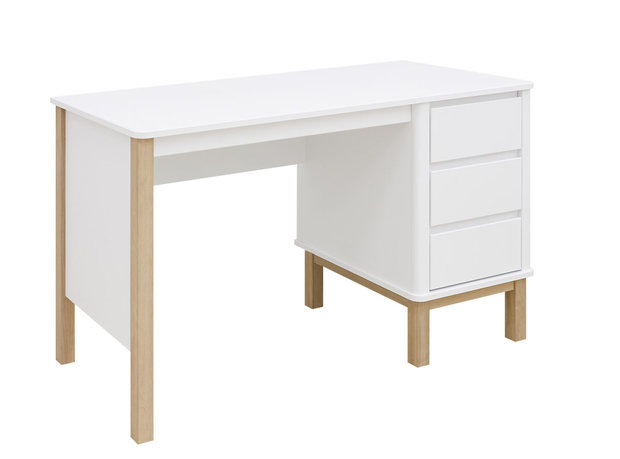 Bopita Mika bureau wit - eiken