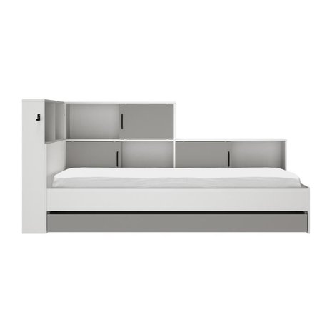 erwan hoek bed wit grijs