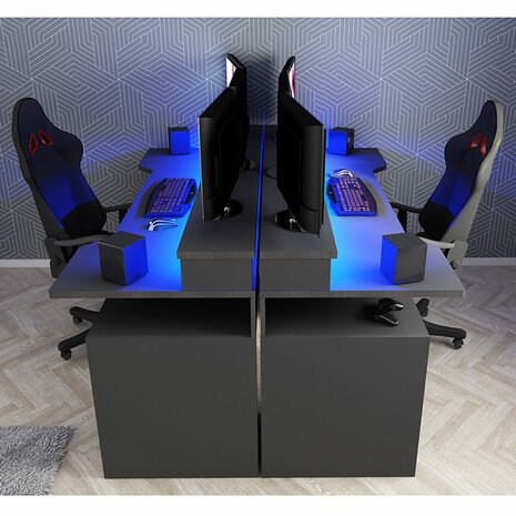 Trasman gamer bureau antraciet