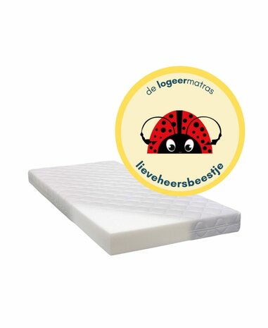 Stout Civic kolf ABZ bedlade matras Lieveheersbeestje 90x195x10 met hoes - Kinderbeddenstore