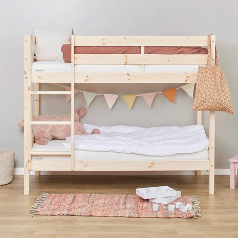 hoppekids eco comfort stapelbed 70x160 naturel