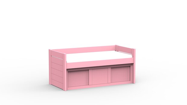 dominique bedbank licht roze 90x190