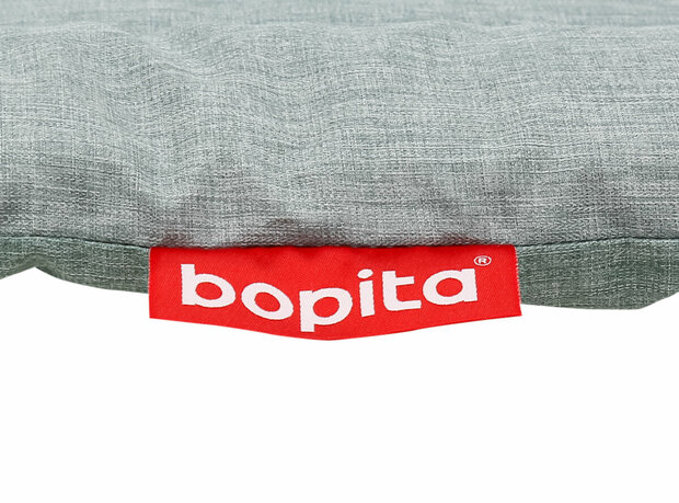 Bopita boxkleed square groen - grijs 75x95 