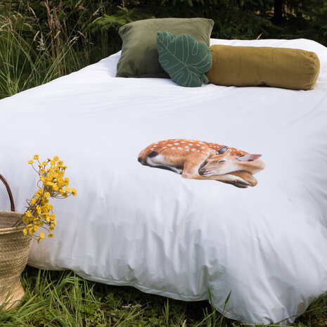 Moderniseren Latijns Effectief Snurk dekbedovertrek sleeping deer 2 persoons 200x200/220 -  Kinderbeddenstore