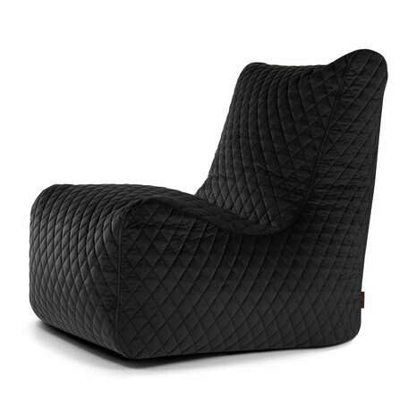 pusku pusku seat zitzak lure luxe velours zwart