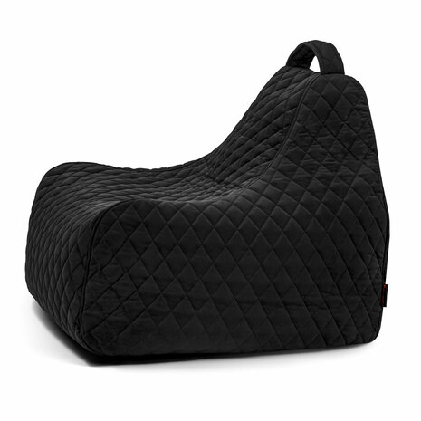 Slowdown zitzak game lure luxe velours zwart