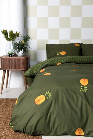 Somber Vlek leugenaar Snurk dekbedovertrek pineapples 1 persoons 140x200/220 - Kinderbeddenstore