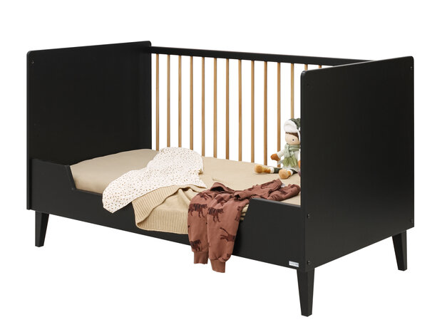 ToiToikids Xem bedbank 70x140 zwart naturel