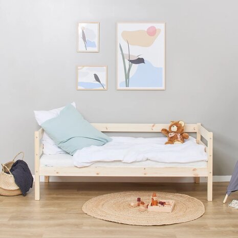 hoppekids eco comfort 70x160 bed naturel