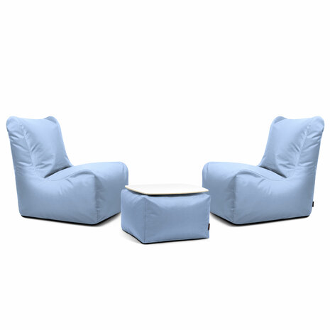 Slowdown chill 3 delige set Seat Ox licht blauw