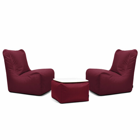 pusku pusku chill 3 delige set Seat Ox wijn rood