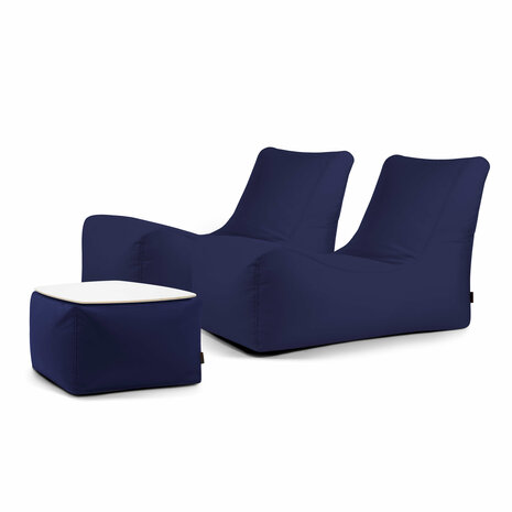 pusku pusku duo lounge set colorin navy