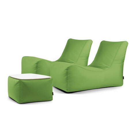 pusku pusku duo lounge set colorin lime