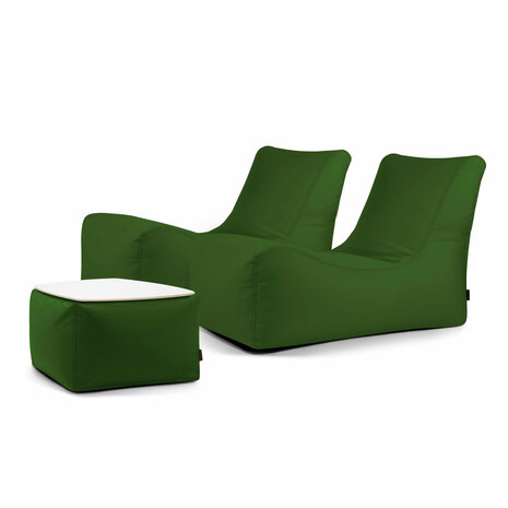 pusku pusku duo lounge set colorin groen