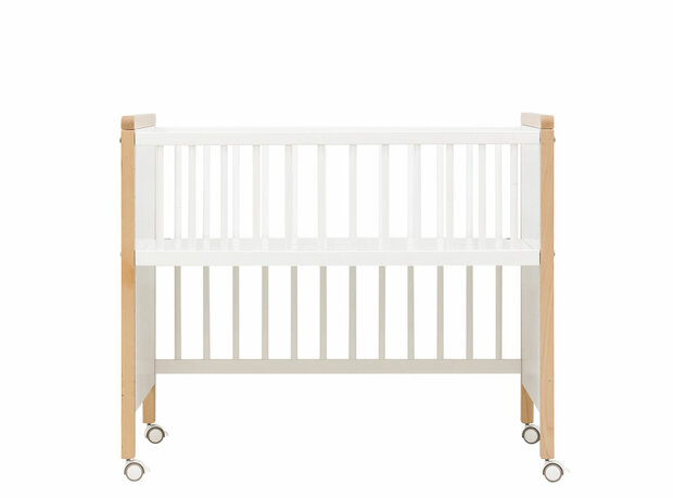 Bopita Flo co-sleeper wit-beuken  *GRATIS matrasje 50x90X7