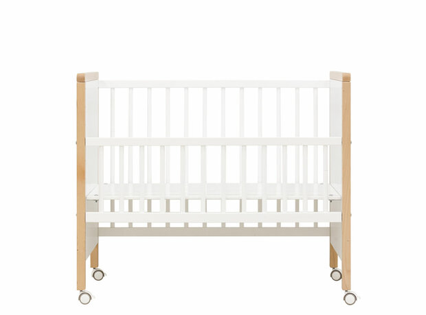 Bopita Flo co-sleeper wit-beuken  *GRATIS matrasje 50x90X7