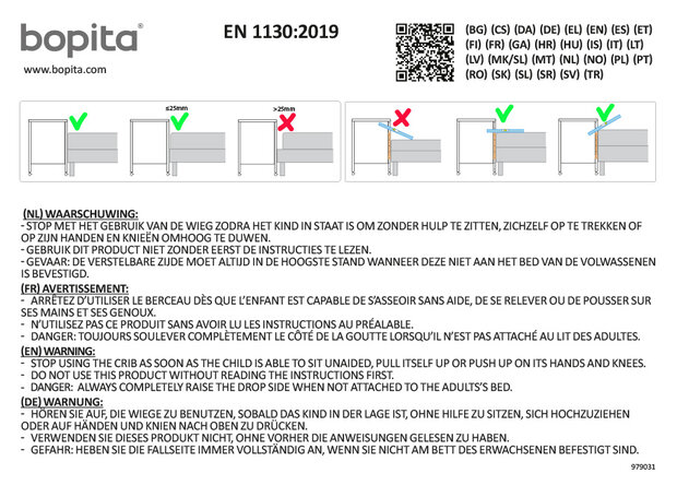 co-sleeper instructie