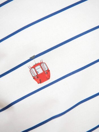 Snurk dekbedovertrek Ski lift 1 persoons 140x200/220