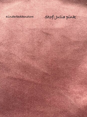 Julia velours pink = stof hoofd foto