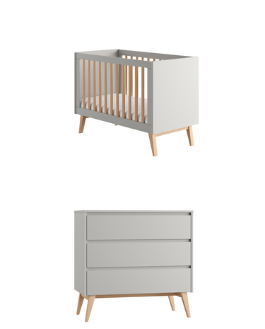 swing 2-delige babykamer set grijs