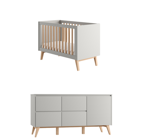 swing 2-delige babykamer large grijs