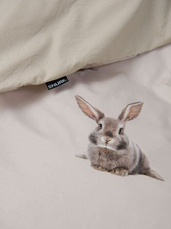 Snurk dekbedovertrek Bunny beige 2 persoons 240x200/220