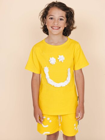 snurk smile yellow t-shirt