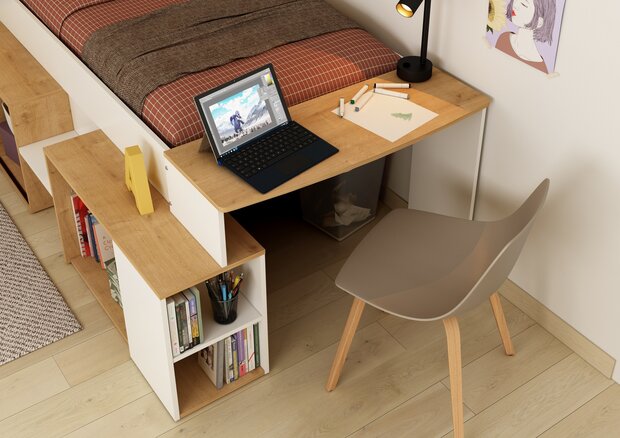 bureau en planken