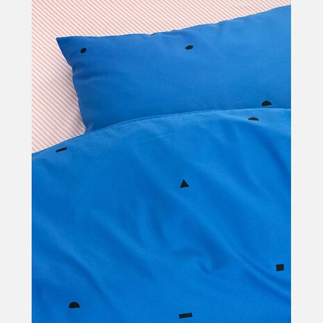 Studio Ditte dekbedovertrek speelse blokjes blauw 1 persoons 140x200/220