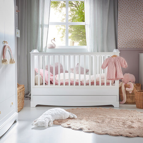 Royal ledikant 70x140 wit  met lade