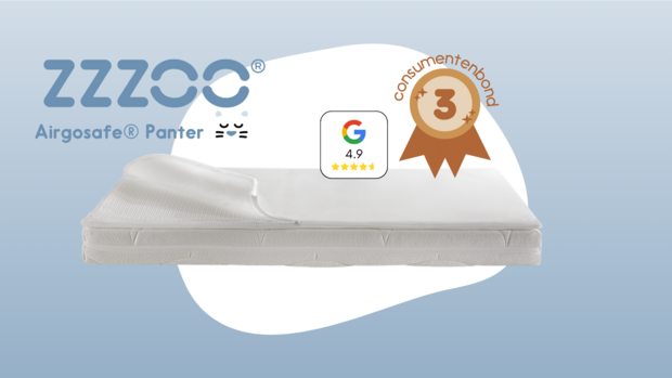 Zzzoo ademend Airgosafe Panter babymatras 70x150x13