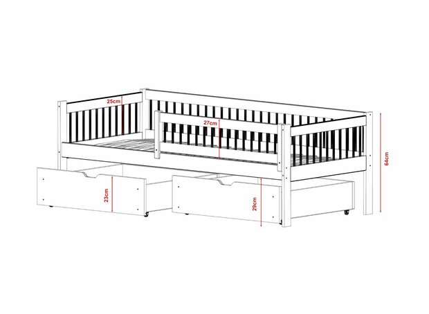 bedmaten Evoria bed