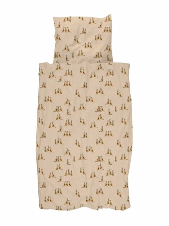 Snurk Meerkats zand overtrek 140x200