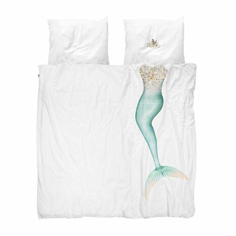 Snurk mermaid 240x200 overtrek wit