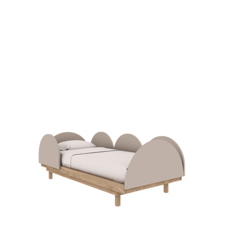 Bloom 3 in 1 meegroei ledikant 70x140 eiken cashmere