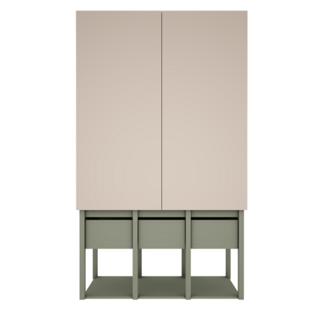 Tweens 2 deurs kast zand eucalyptus