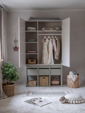 Tweens 2 deurs kast zand eucalyptus