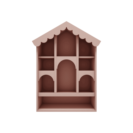 Babushka poppenhuis roze