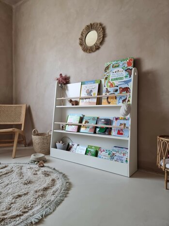 Bookworm open boekenkast roze