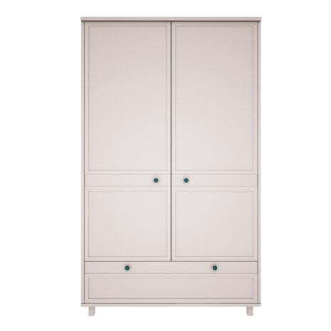 Vintage 2 deurs kast met lade cashmere
