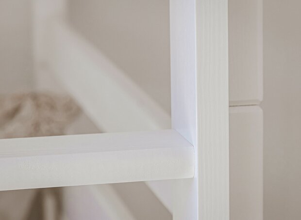 Karanza stapelbed met logeerlade massief grenen 90x200 naturel
